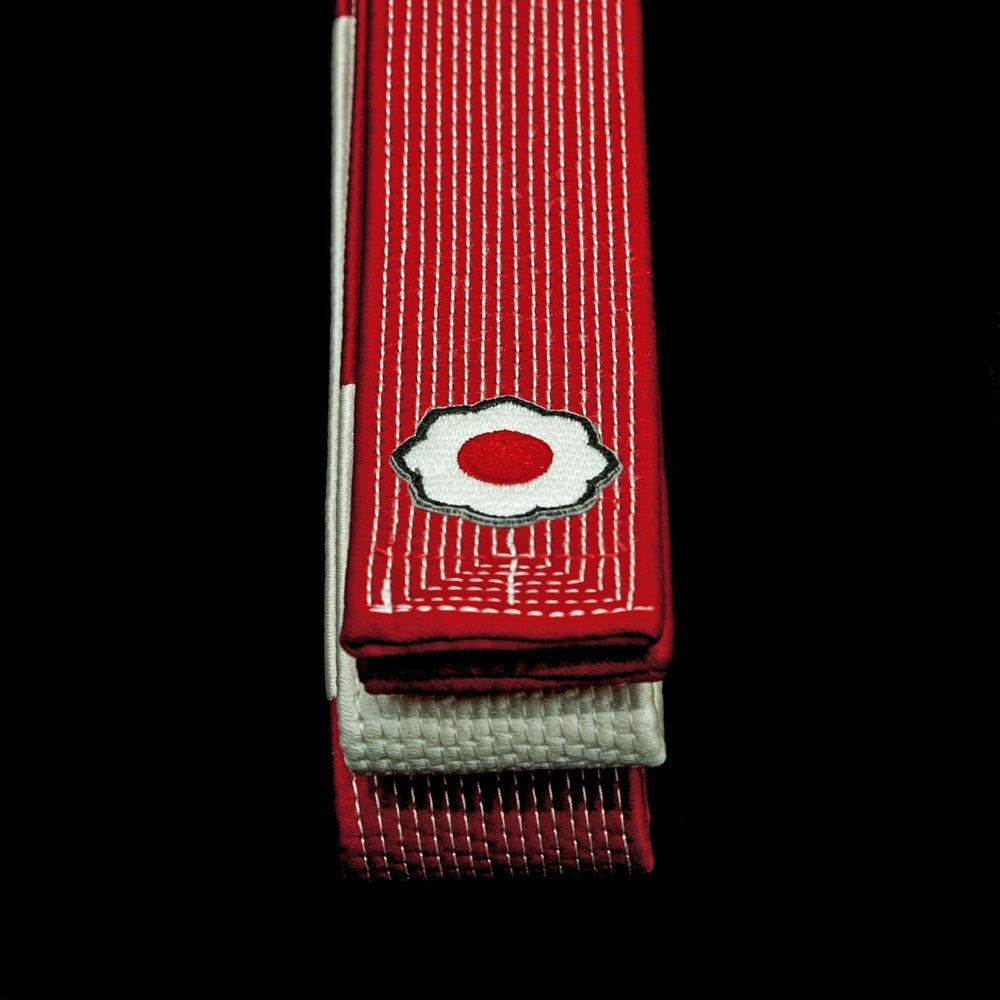 Official Kodokan White/Red KuSakura in Japanese Silk